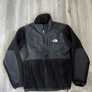 The North Face Black Denali Polartec Fleece Jacket Coat Full Zip